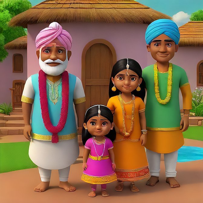 3D cartoon character art